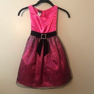 Girls Holiday Editions Satin & Tulle Formal Dress